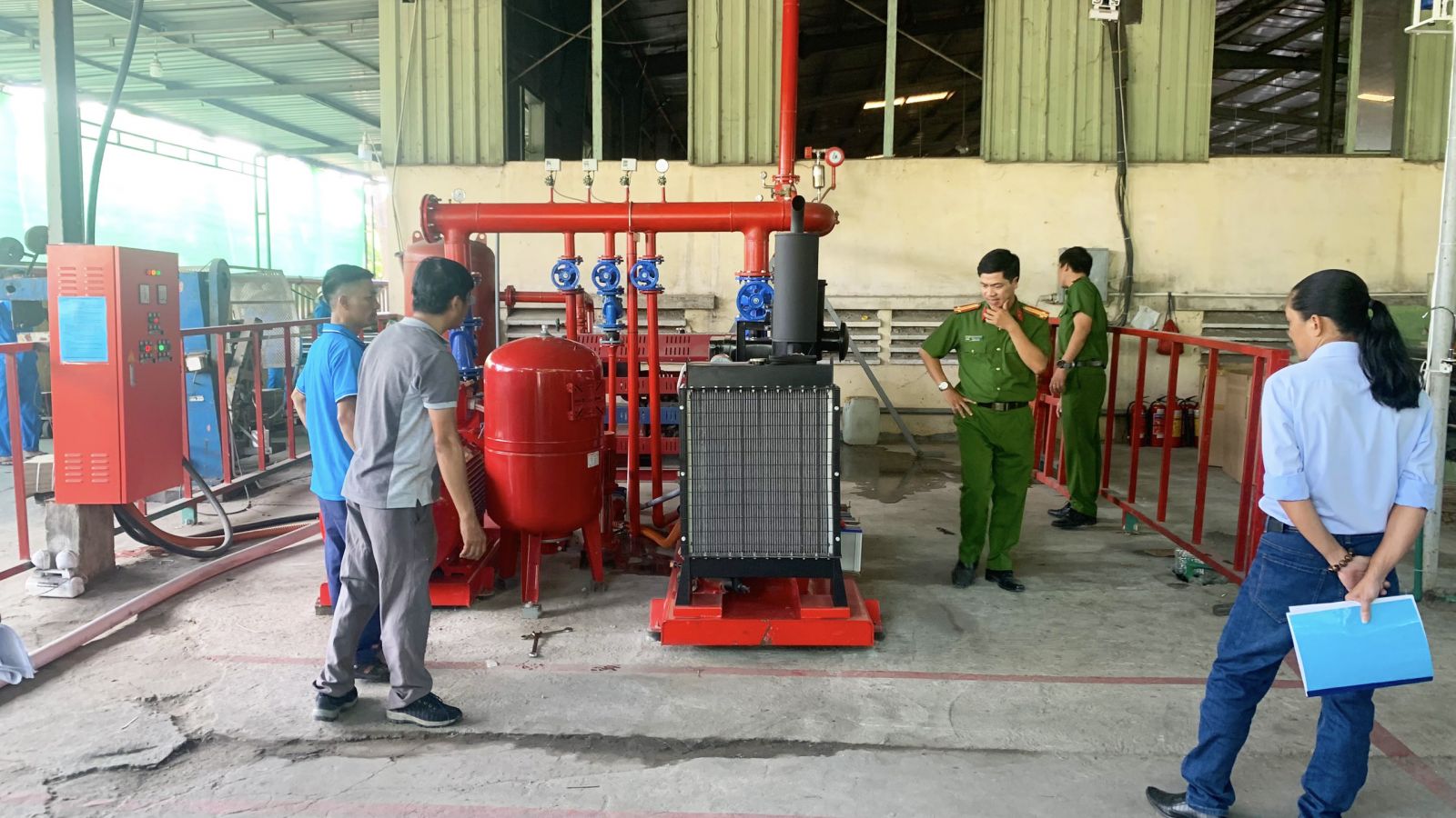 Nghiệm thu và bàn giao Hệ thống Phòng cháy và chữa cháy Nhà máy sản xuất bao bì giấy Carton Công ty Cổ phần Tài Phát